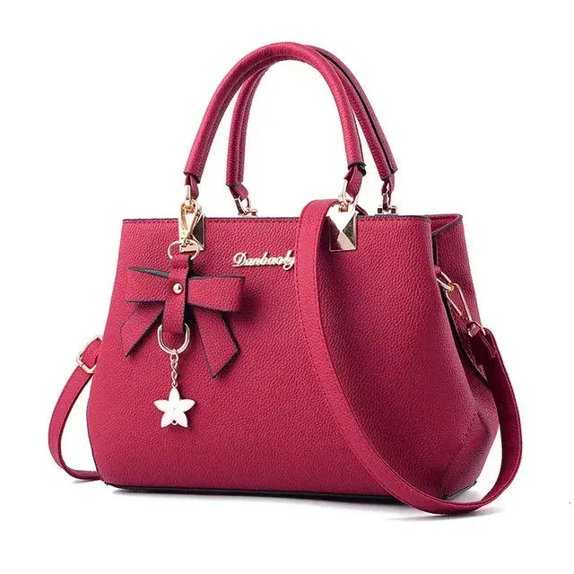 Stylish Messenger Bags With Elegant Flower Pendant - Puck's