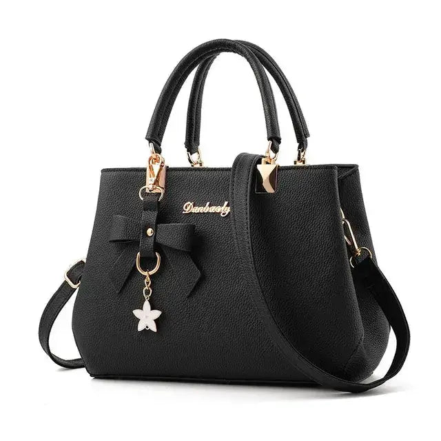 Stylish Messenger Bags With Elegant Flower Pendant - Puck's