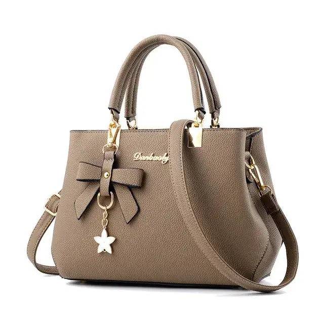 Stylish Messenger Bags With Elegant Flower Pendant - Puck's