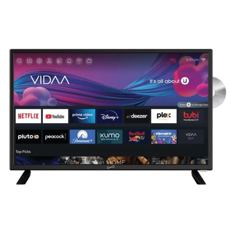 Supersonic Smart 24-inch VDAA DLED AC/DC televisie met DVD-speler & - Puck's