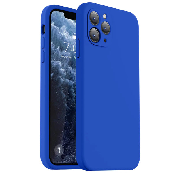 Vooii Compatible with iPhone 11 Case, Upgraded Liquid Silicone with [Flat Edges] [Camera Protection] [Soft Anti-Scratch Microfiber Lining] Phone Case for iPhone 11 6.1 inch - Black - Puck's