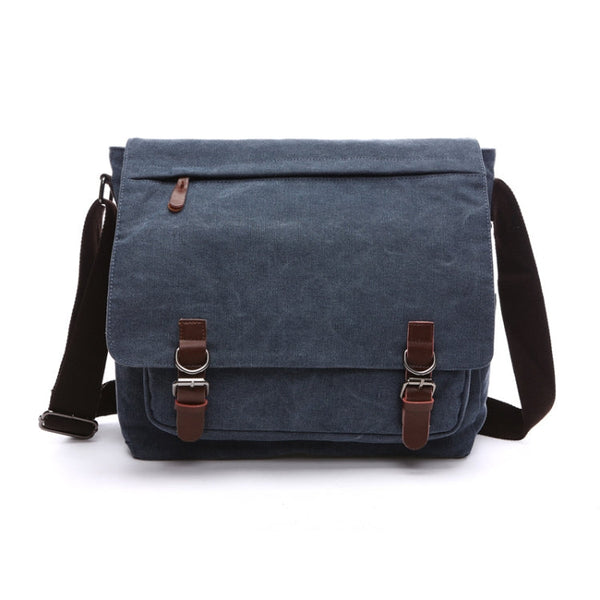 Versatile Canvas Shoulder Messenger Bag Business Computer Bag, Color: - Puck's