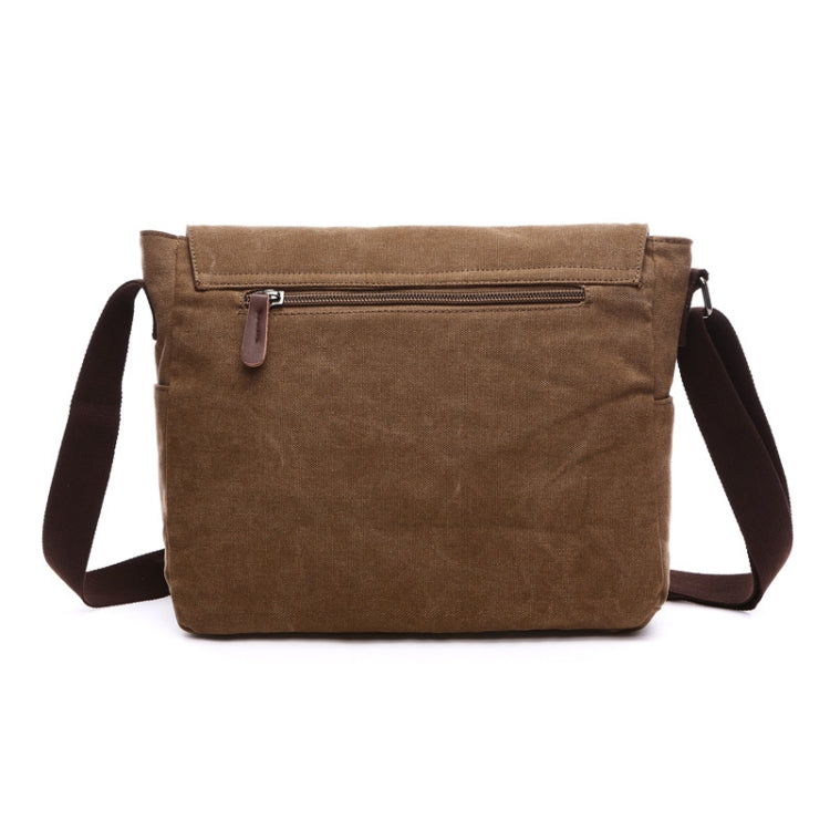 Versatile Canvas Shoulder Messenger Bag Business Computer Bag, Color: - Puck's