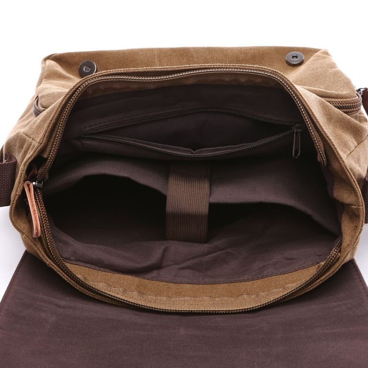 Versatile Canvas Shoulder Messenger Bag Business Computer Bag, Color: - Puck's