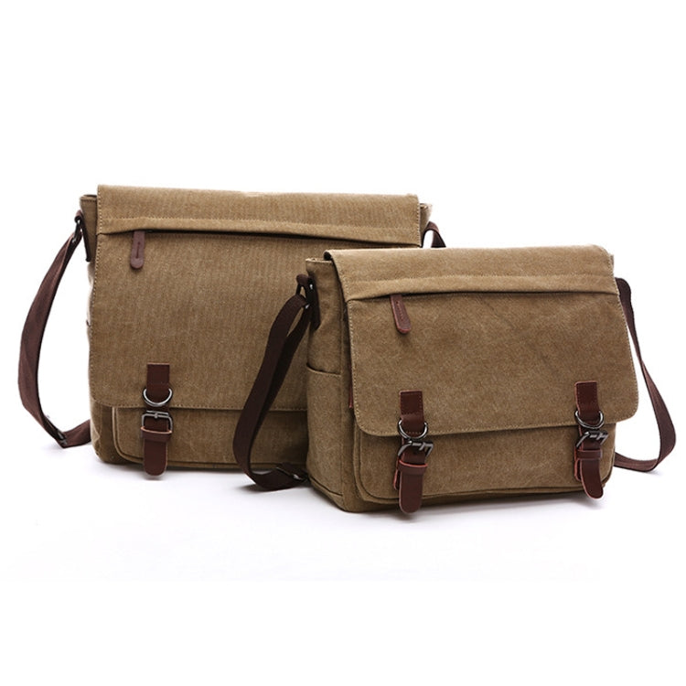 Versatile Canvas Shoulder Messenger Bag Business Computer Bag, Color: - Puck's