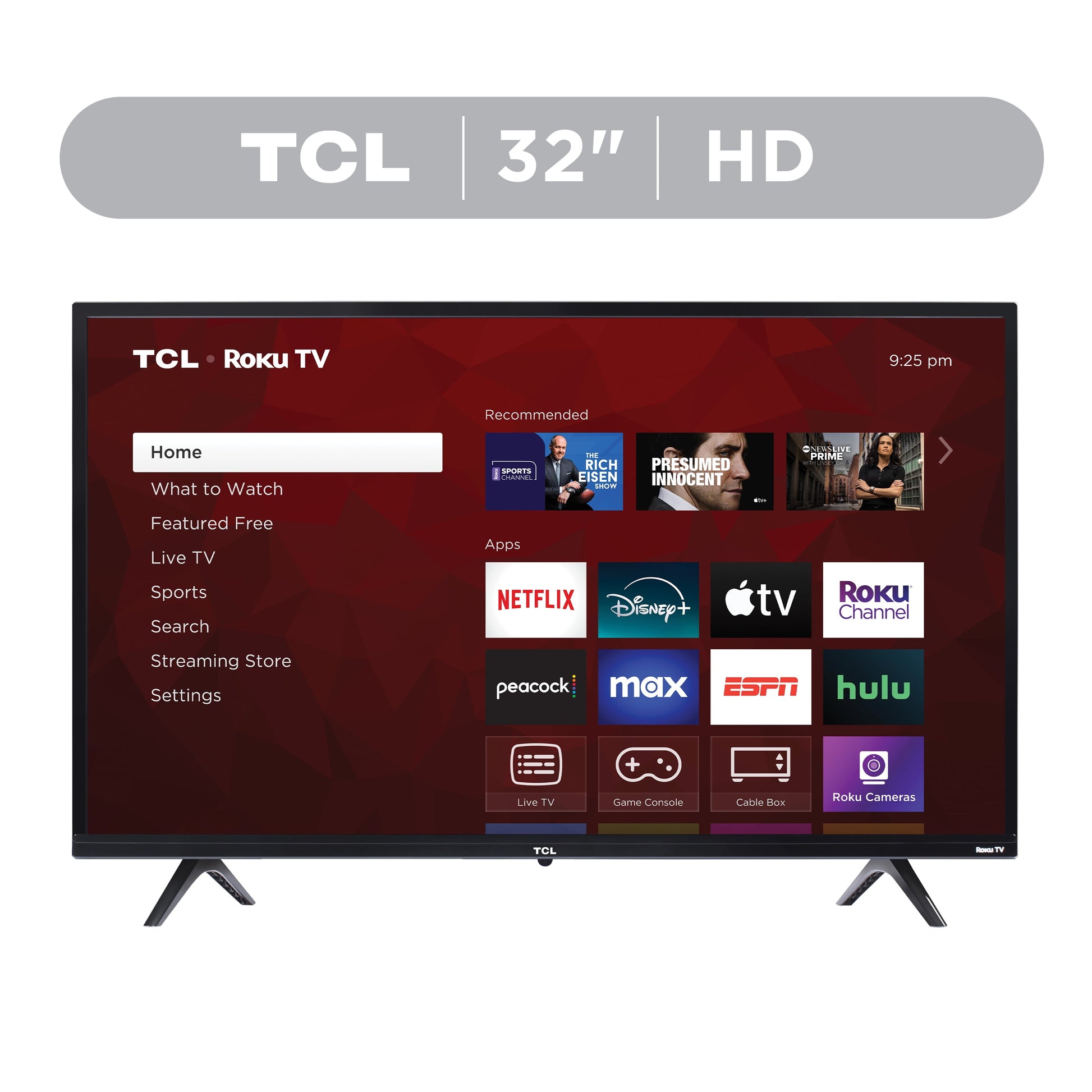 32” Class S3 (32S331) 720P HD LED Smart TV with Roku TV - Puck's