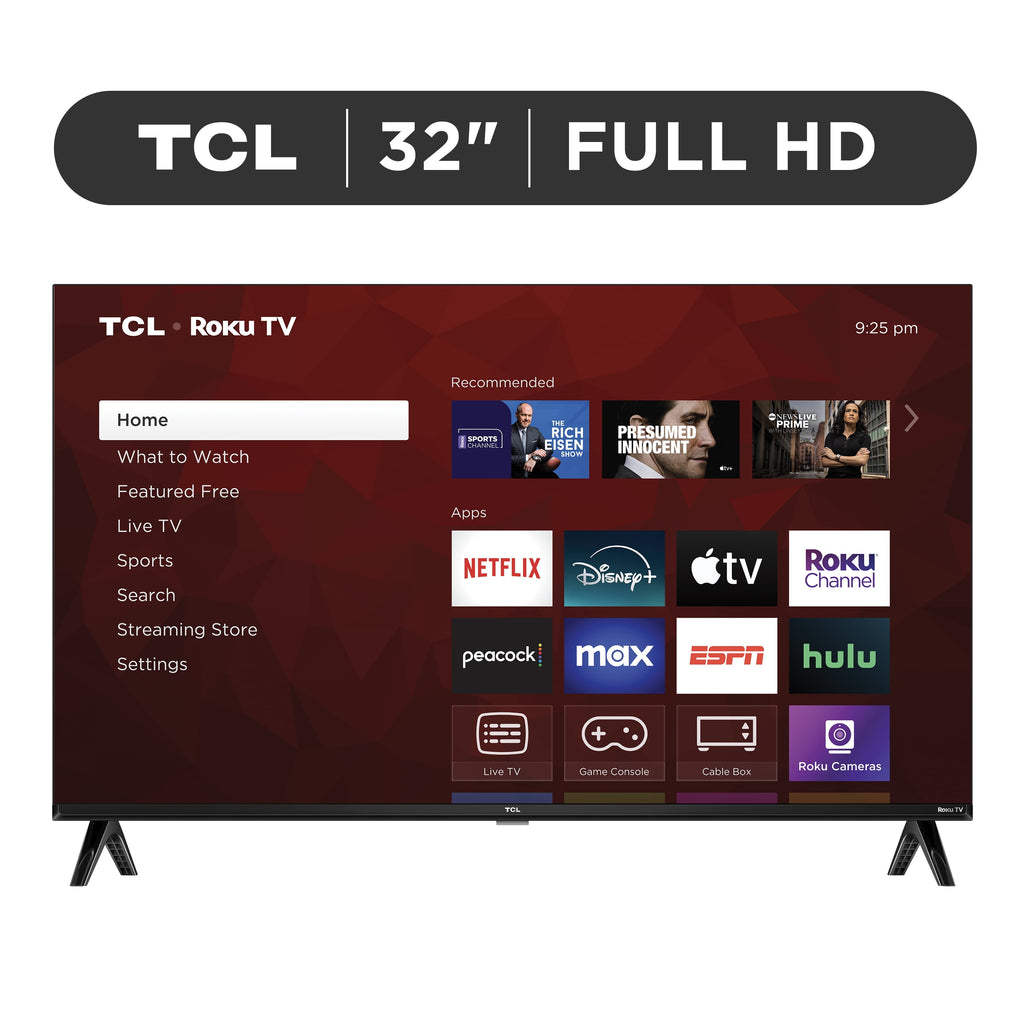 32” Class S3 (32S357) Full HD 1080P LED Smart TV with Roku TV - Puck's