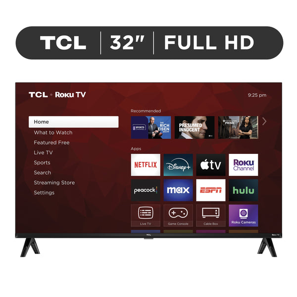 32” Class S3 (32S357) Full HD 1080P LED Smart TV with Roku TV - Puck's