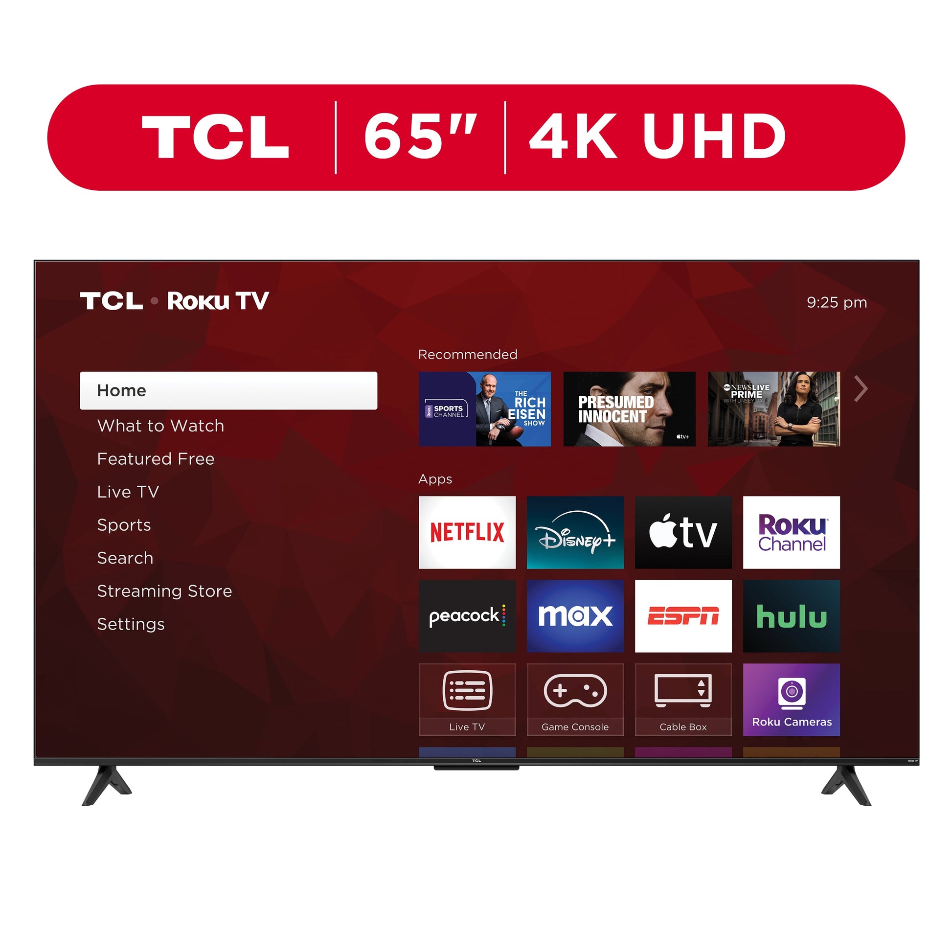 65” Class S4 (65S451) 4K UHD HDR Smart TV with Roku TV - Puck's