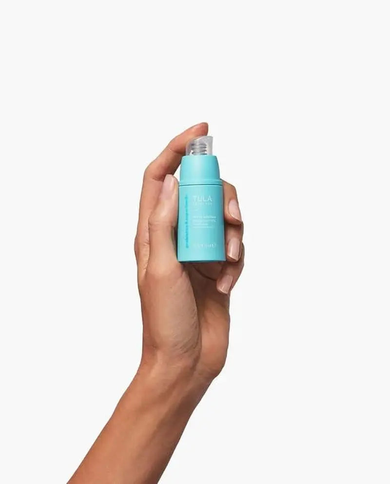 TULA Skin Care Secret Solution Pro-Glycolic 10% Ph Resurfacing Toner - Travel Size, Face Toner to Gently Exfoliate and Hydrate Skin, with Proprietary Blend of Probiotics and Glycolic Acid, 0.5 Fl Oz - Puck's