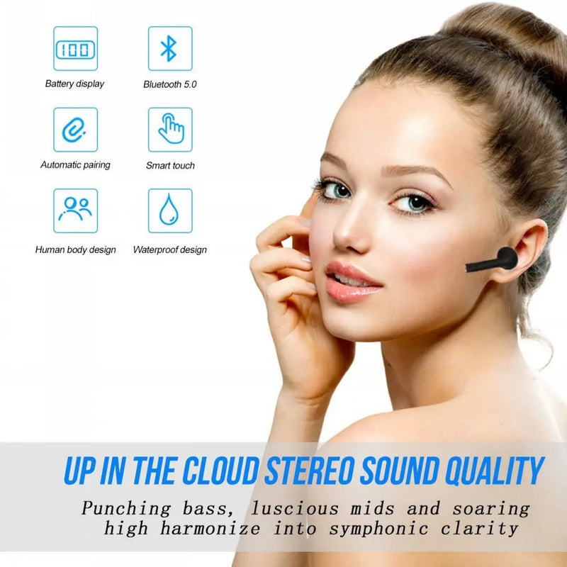 TWS Wireless Earbuds Bluetooth 5.0 Earphones with LED Display - Puck's