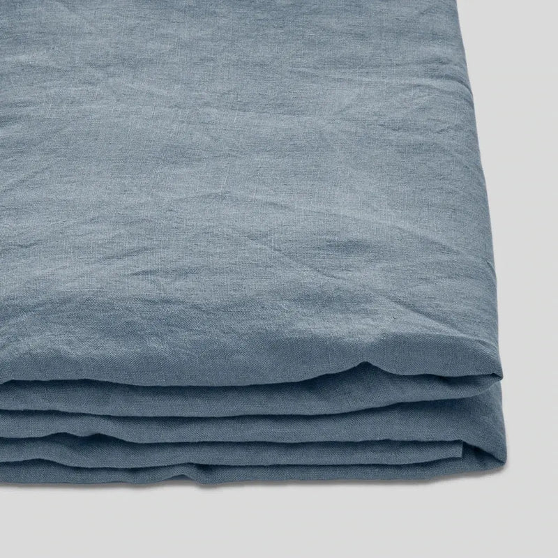 Teal Blue - 100% Pure Linen | Linen Cotton Mix | 3 Piece Duvet Cover - Puck's