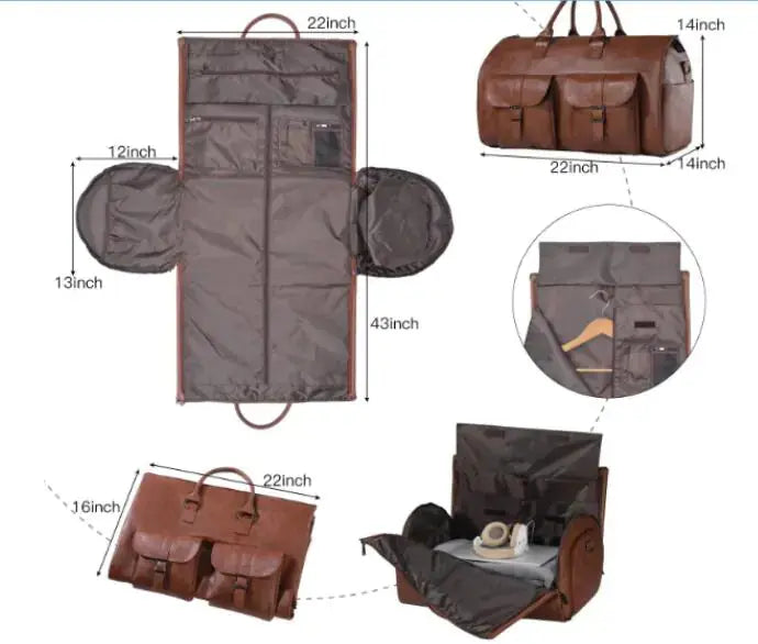 The Convertible Duffle Garment Luggage - Puck's
