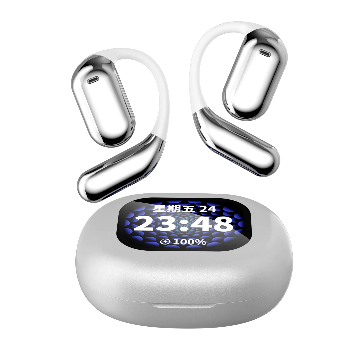 LED Display Ear-mounted OWS Bluetooth Headset - Puck's