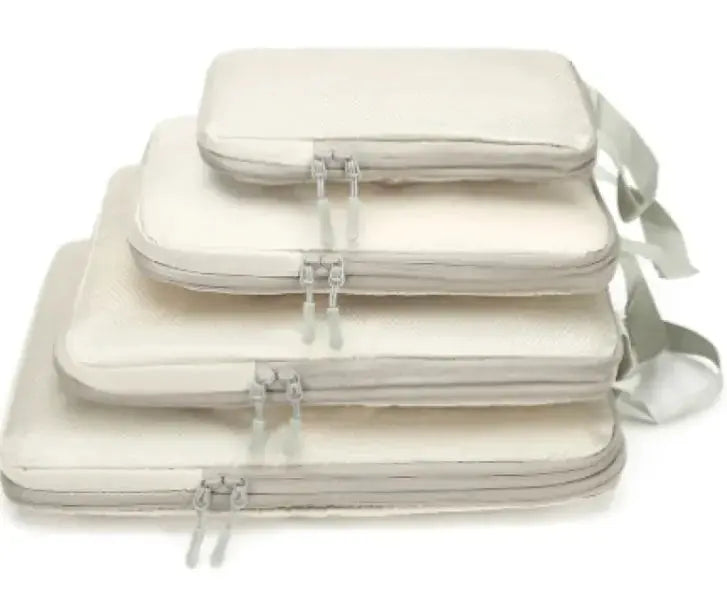 Travel Can Be Compression Storage Bag Suit With Shoe Bag Mesh Visual Luggage Organizing - Puck's
