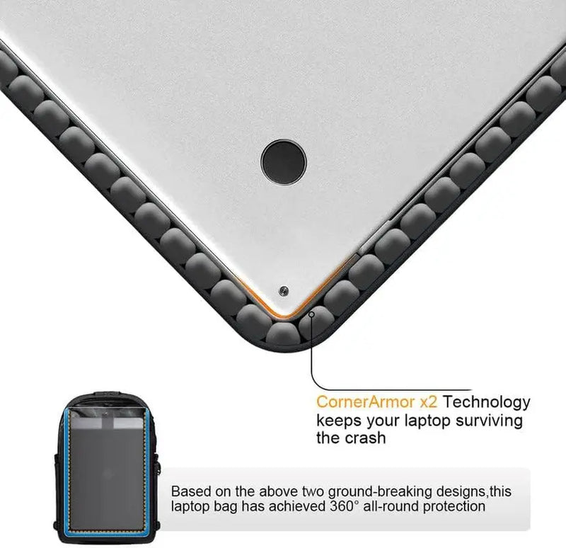 Travel Laptop Backpack Water Resistant Anti-Theft Bag with USB Charging Port and Lock 15.6 Inch Computer Business Backpacks for Women Men Work College Gift,Casual Daypack - Puck's