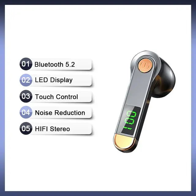 True Wireless Bluetooth 5.2 Single Earbud with Microphone - Puck's