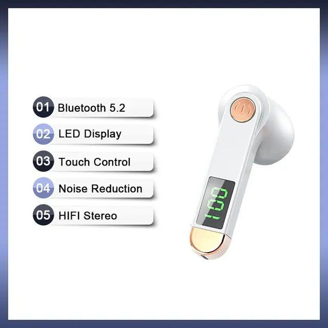 True Wireless Bluetooth 5.2 Single Earbud with Microphone - Puck's