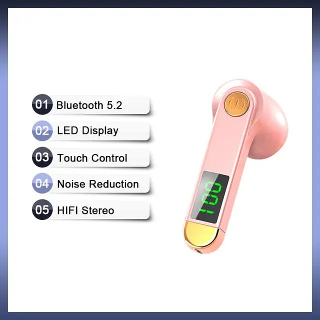 True Wireless Bluetooth 5.2 Single Earbud with Microphone - Puck's