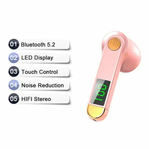 True Wireless Bluetooth 5.2 Single Earbud with Microphone - Puck's