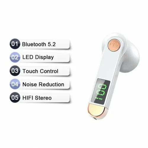 True Wireless Bluetooth 5.2 Single Earbud with Microphone - Puck's
