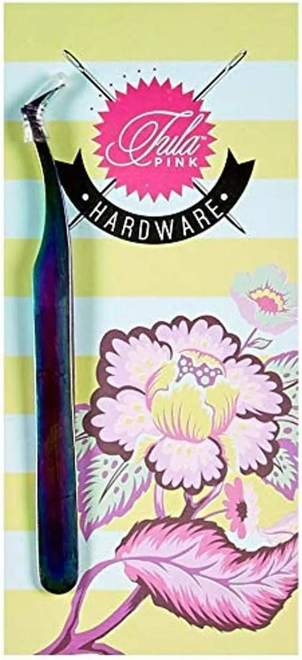 Tula Pink 4.5" Swiss Style Tweezer - Puck's