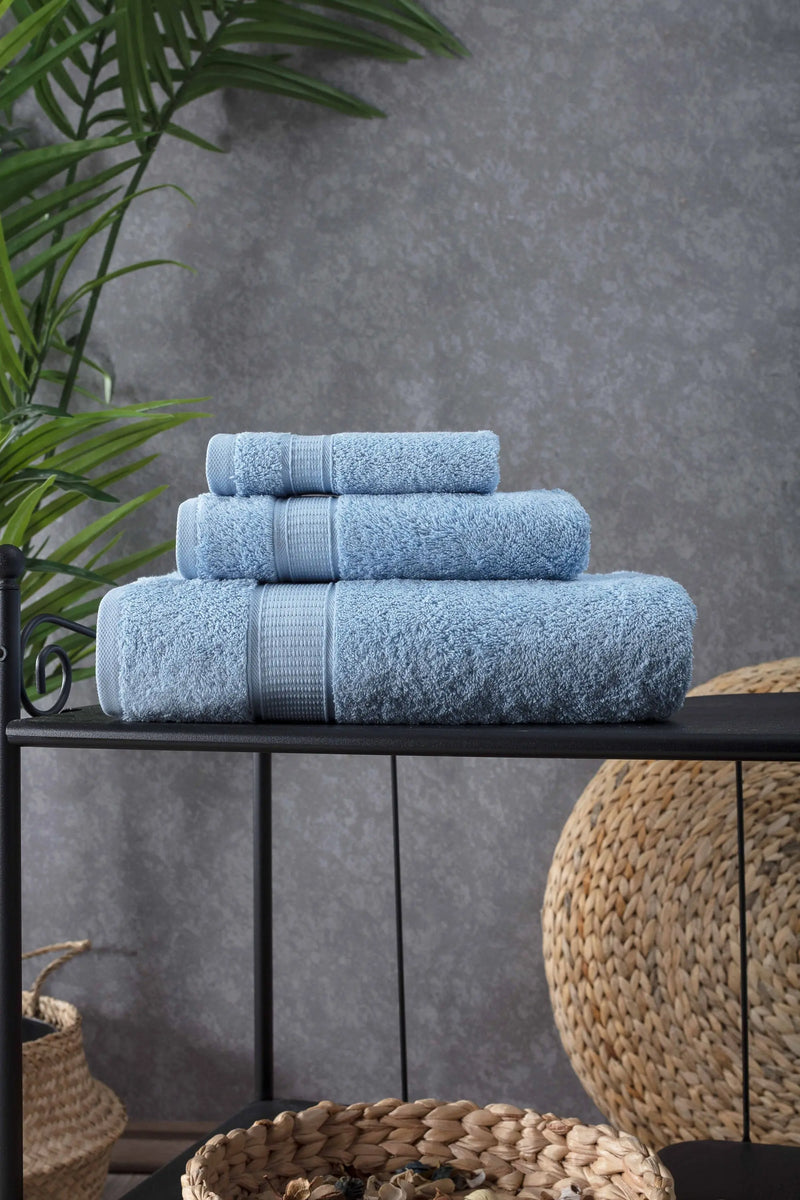 Turkish Cotton Bath Towel Set of 3 - Puck's