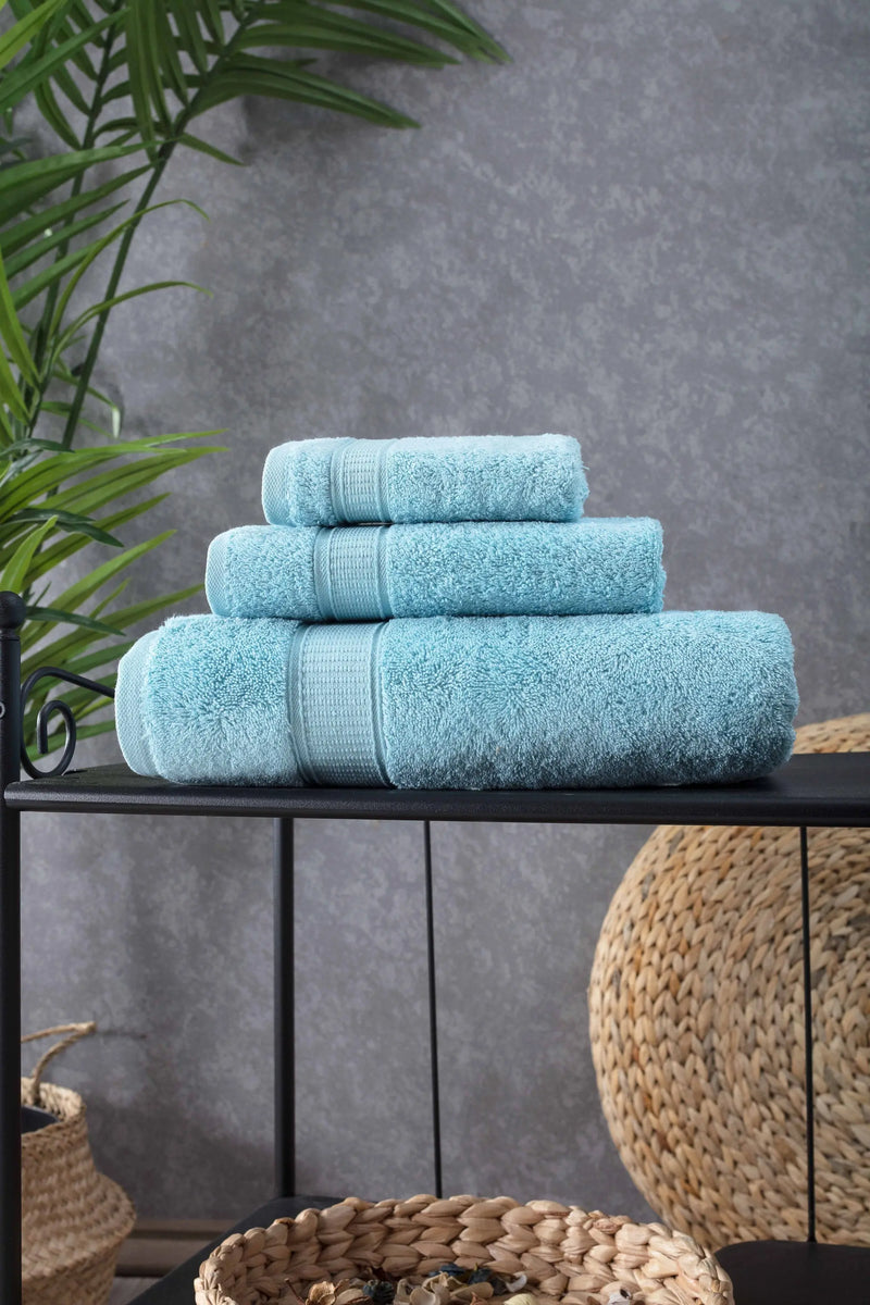 Turkish Cotton Bath Towel Set of 3 - Puck's