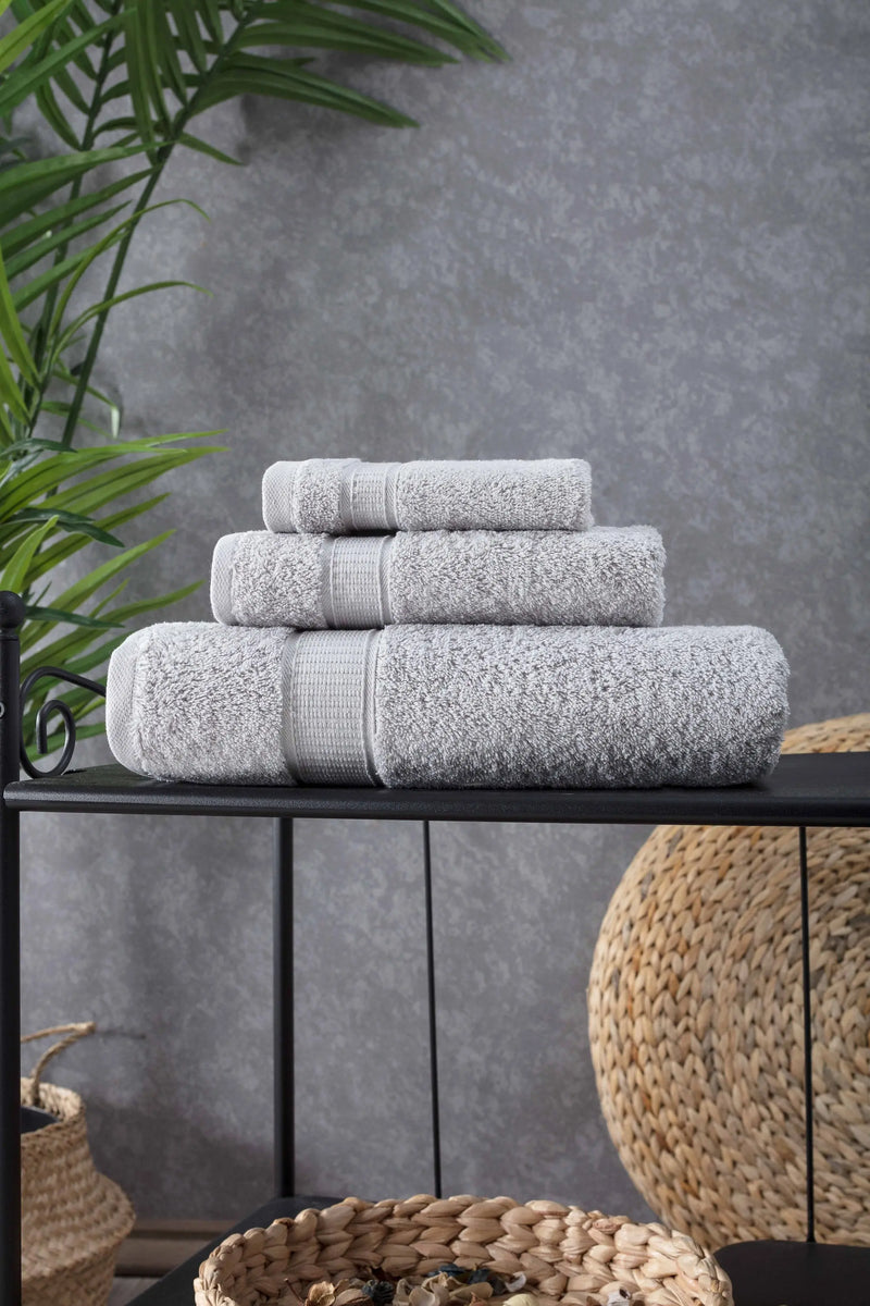 Turkish Cotton Bath Towel Set of 3 - Puck's