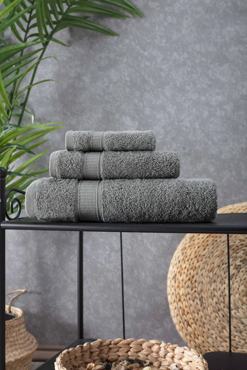 Turkish Cotton Bath Towel Set of 3 - Puck's