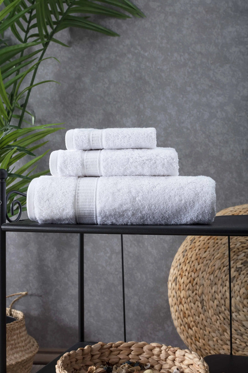 Turkish Cotton Bath Towel Set of 3 - Puck's