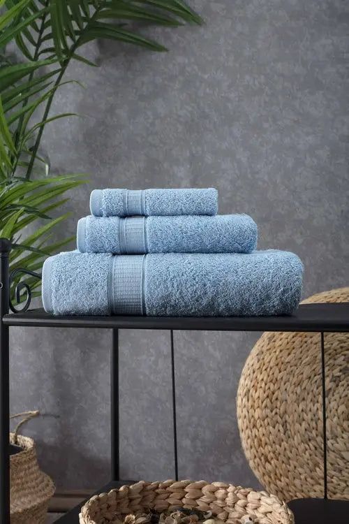 Turkish Cotton Bath Towel Set of 3 - Puck's