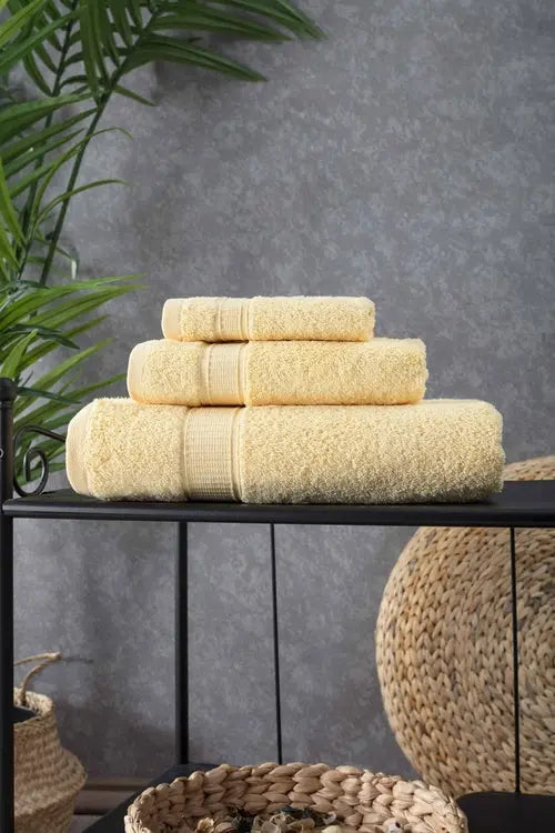 Turkish Cotton Bath Towel Set of 3 - Puck's