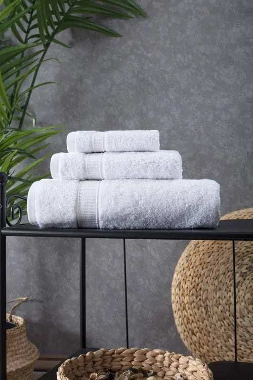 Turkish Cotton Bath Towel Set of 3 - Puck's