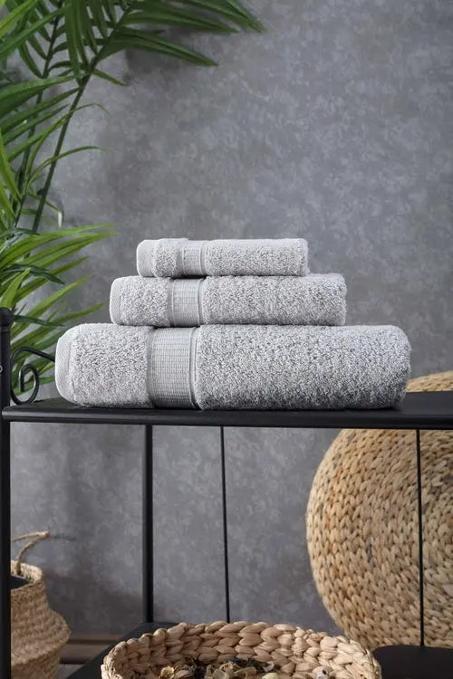 Turkish Cotton Bath Towel Set of 3 - Puck's