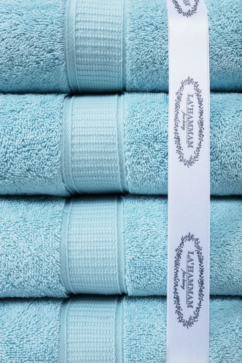 Turkish Cotton Full Bath Towel Set of 6 - Puck's