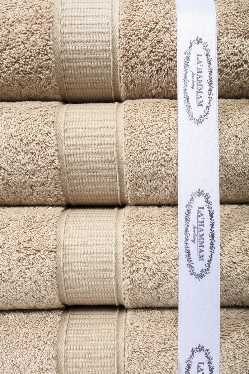 Turkish Cotton Full Bath Towel Set of 6 - Puck's