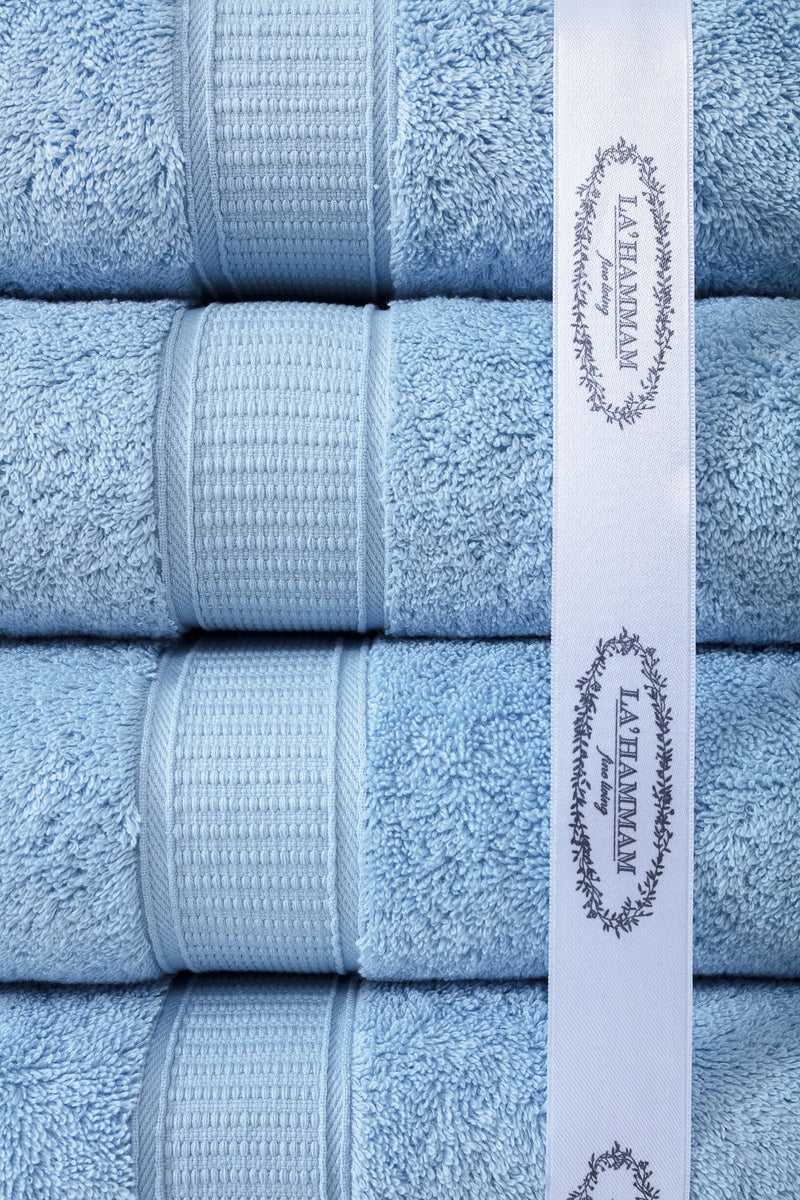 Turkish Cotton Full Bath Towel Set of 6 - Puck's