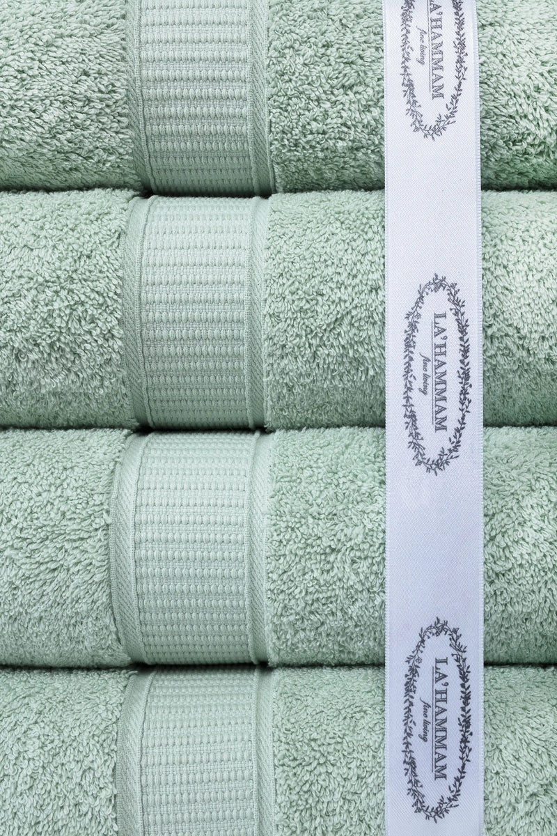 Turkish Cotton Full Bath Towel Set of 6 - Puck's