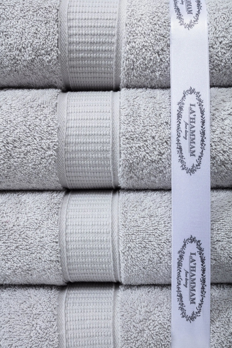 Turkish Cotton Full Bath Towel Set of 6 - Puck's