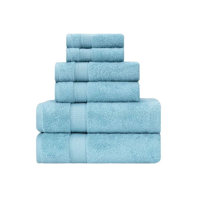 Turkish Cotton Full Bath Towel Set of 6 - Puck's