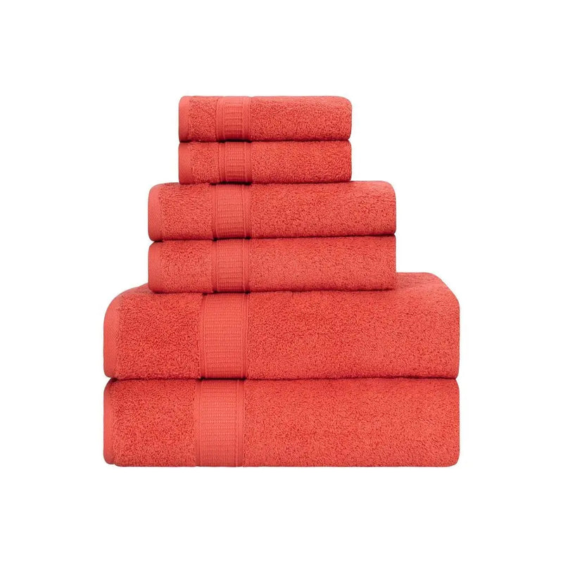 Turkish Cotton Full Bath Towel Set of 6 - Puck's