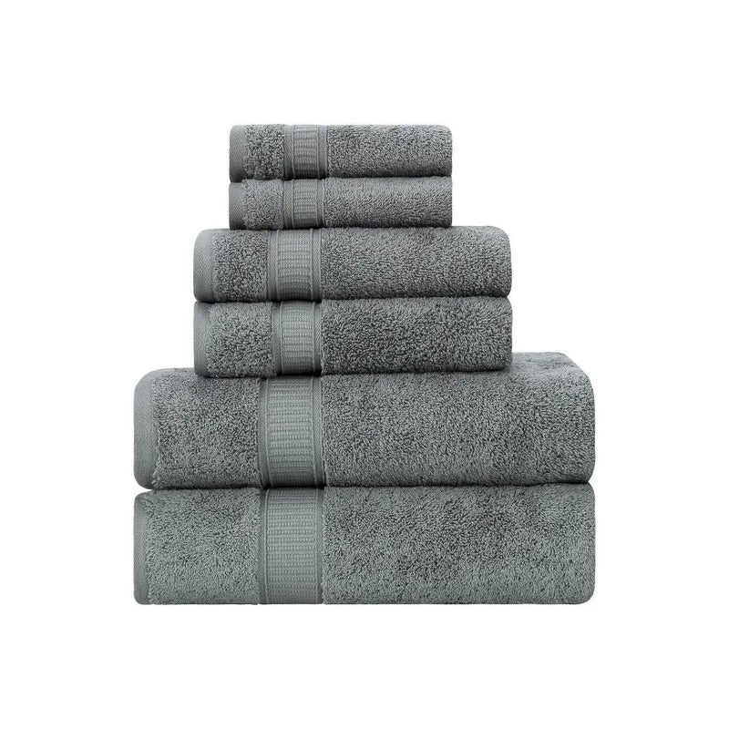 Turkish Cotton Full Bath Towel Set of 6 - Puck's