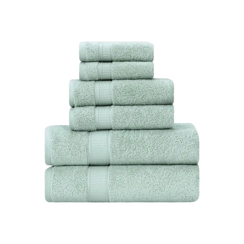 Turkish Cotton Full Bath Towel Set of 6 - Puck's