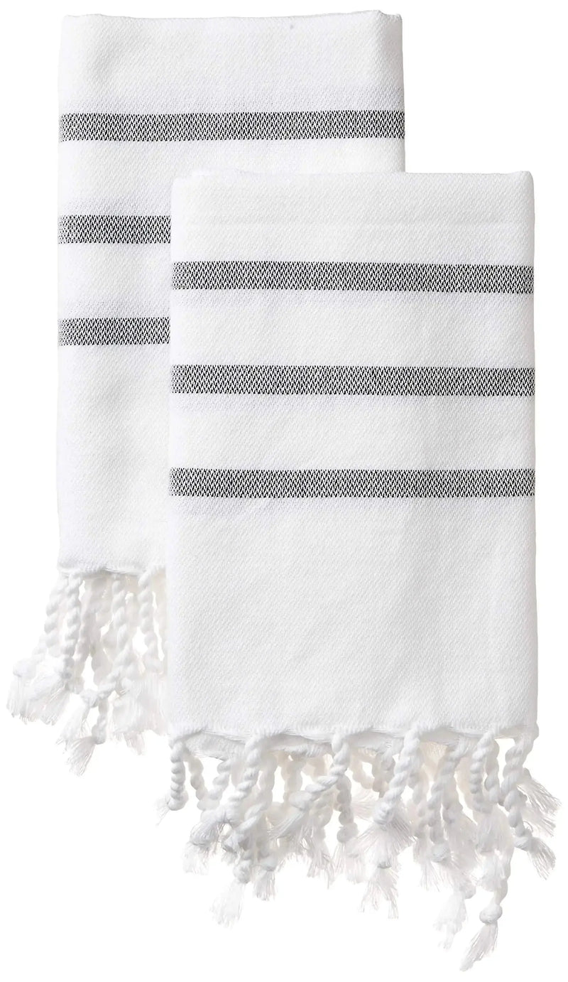 Turkish Hand Towels for Bathroom and Kitchen Hand Woven Turkish Cotton Quick Dry - Puck's