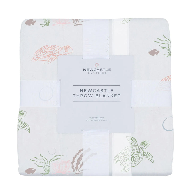 Turtles Bamboo Muslin Throw Blanket - Puck's