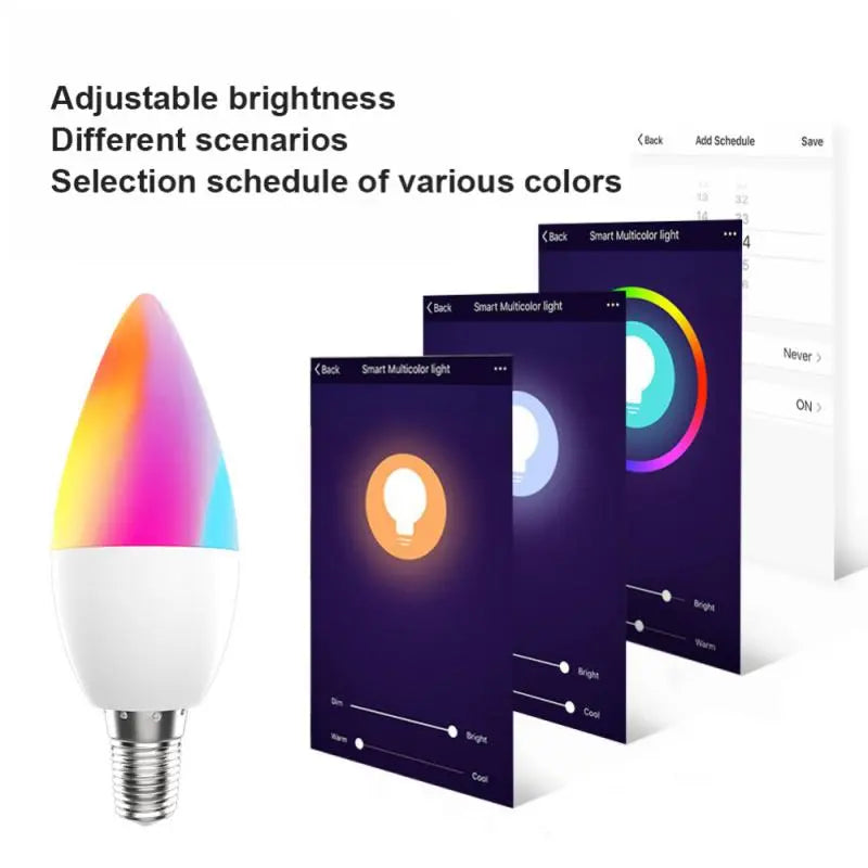 Tuya Smart Bulb WiFi Dual Mode E12 Port Alexa Voice Control RGB - Puck's