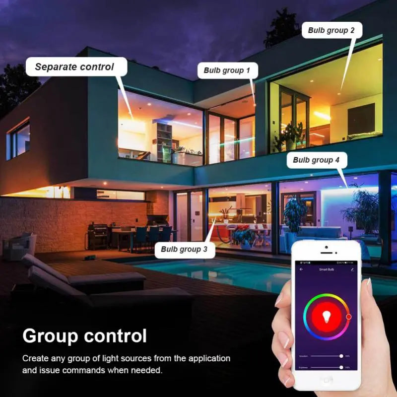 Tuya Smart Bulb WiFi Dual Mode E12 Port Alexa Voice Control RGB - Puck's