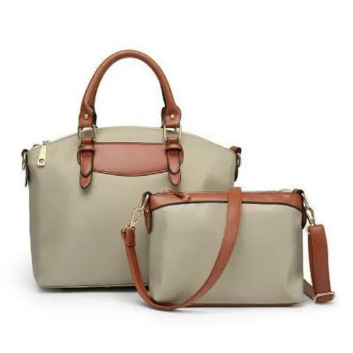 Two-Piece Nylon Cloth Handbags For Women - Puck's