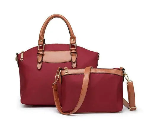 Two-Piece Nylon Cloth Handbags For Women - Puck's